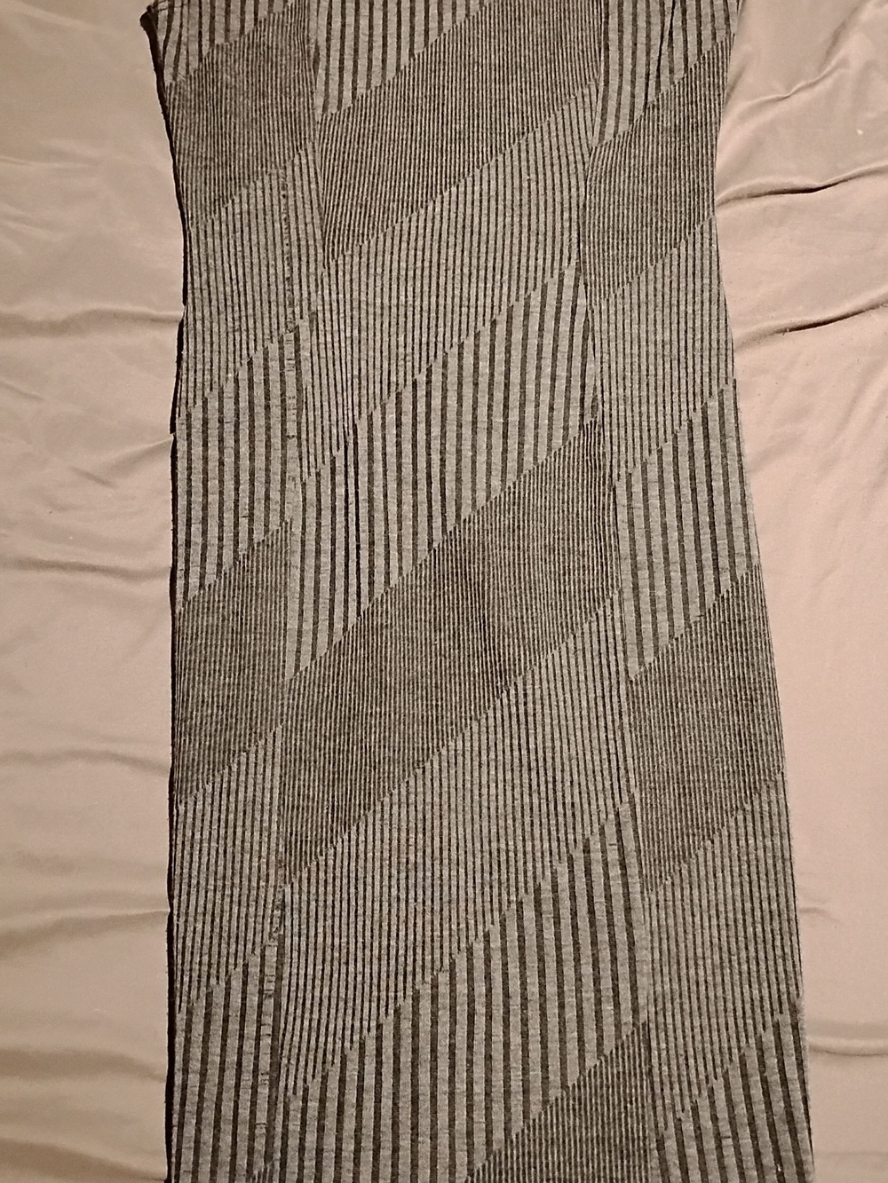 Women’s Gray Striped Knit Dress